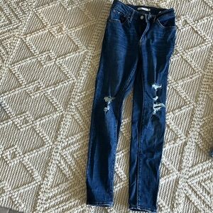 High rise skinny jeans, Levi Strauss, never worn
